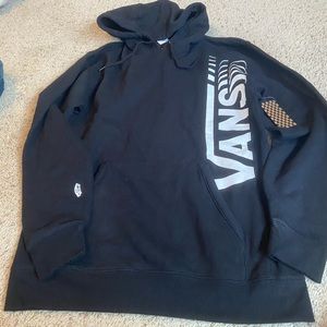 NWT black vans pullover hoodie SZ L